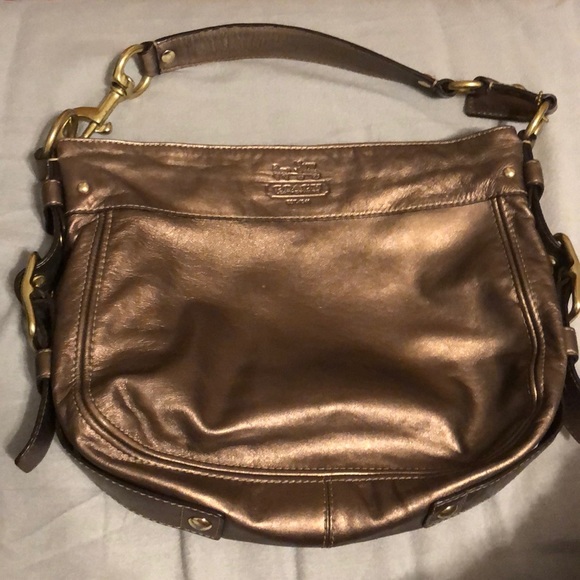 Coach metallic handbag purse - Picture 2 of 4